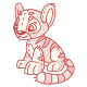 Albino Kougra Plushie