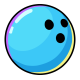 Blue Bowling Ball