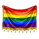 Gay Pride Flag Tapestry