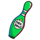 Green Bowling Pin