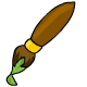 Green Petpet Paint Brush