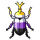 Nonbinary Pride Collectable Scarab