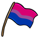 Pride Flag Stick Bisexual