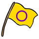 Pride Flag Stick Intersex