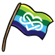 Pride Flag Stick Wilvich Polyamory