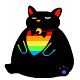 Rainbow Fat Cat